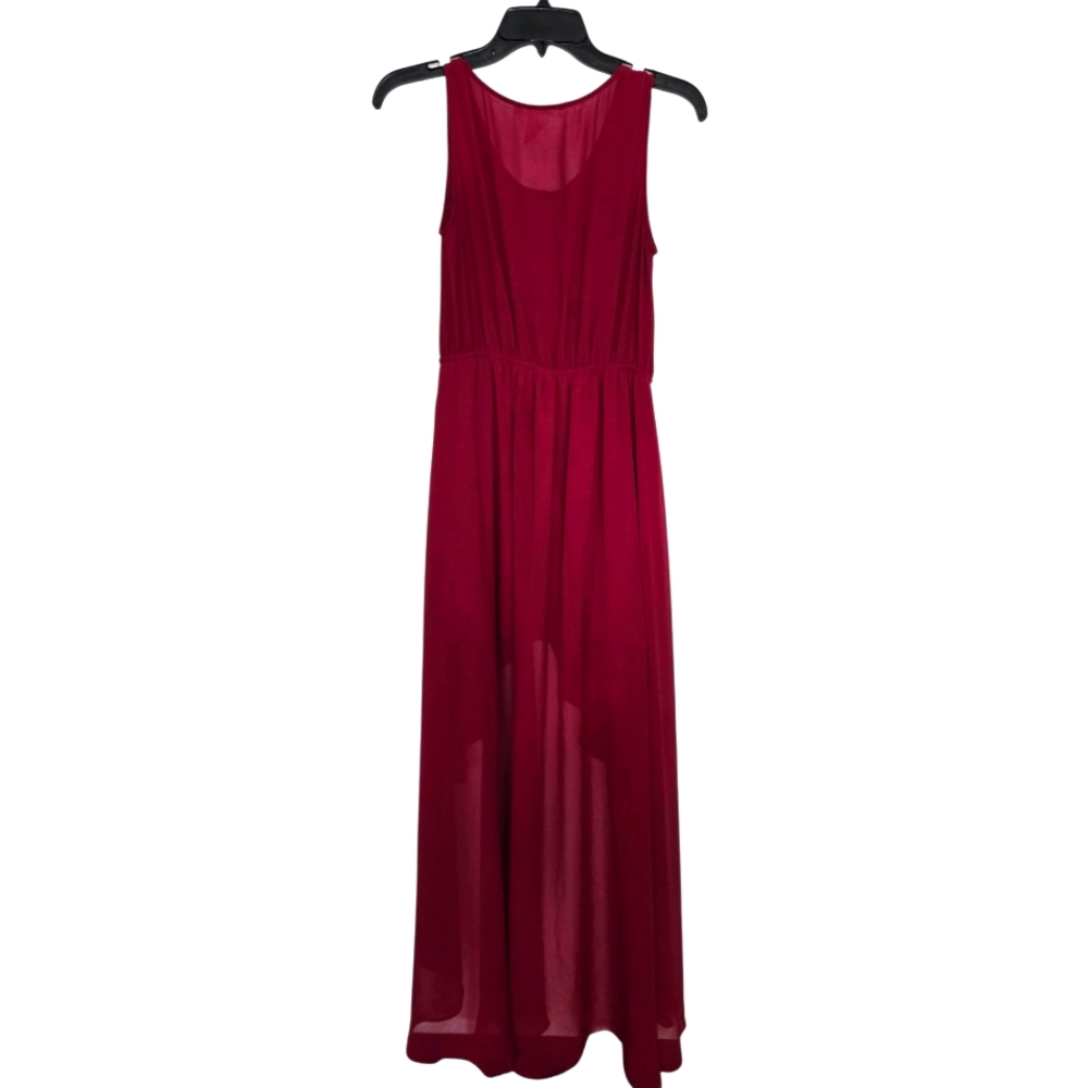 Sans Souci Vibrant Red Maxi Dress
